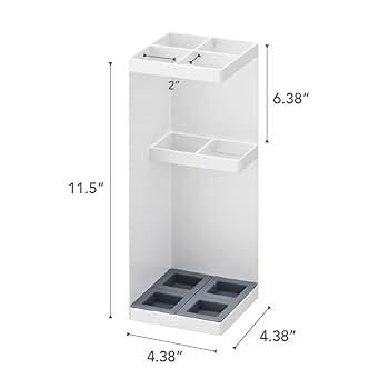 Amazon｜山崎実業(Yamazaki) かさたて ホワイト 約W11×D11×H30cm